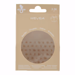 HEVEA 250461 tétine pour bébé Tétine pour bébé classique Rond Caoutchouc Beige, Sable