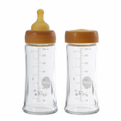 HEVEA 478501 biberon 250 ml Naturel, Transparent Verre