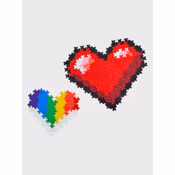 Plus-Plus Hearts Puzzle en cubes 250 pièce(s) Formes - Vue supplémentaire 4