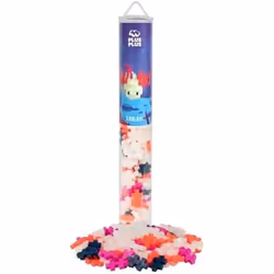 Jeu de Construction - PLUS PLUS - Axolotl - 100 pièces - Brille dans le noir - Dès 3 ans