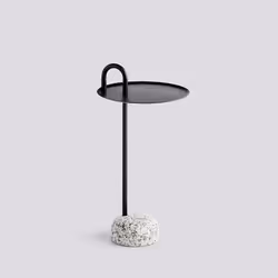 Hay 9335111009000, Table basse, Forme arrondie, 1 pieds, Noir