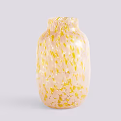 Hay 541360, Vase en forme d'amphore, Verre, Rose, Jaune, 300 mm, 185 mm, 185 mm