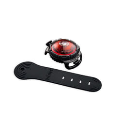 Orbiloc Dog Dual Rouge Plastique Chien Batterie du collier