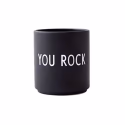 Design Letters You Rock, Unique, Noir, Porcelaine, Tasse, Universel, 1 pièce(s)