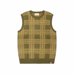 Gilet ample à motif à carreaux doux Revolution