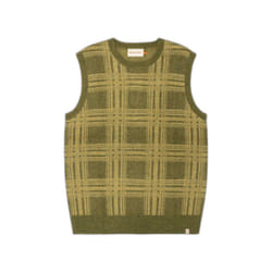 Gilet ample à motif à carreaux doux Revolution