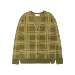 Cardigan ample à motif à carreaux doux Revolution