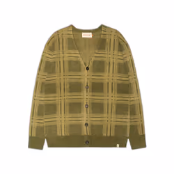 Cardigan ample à motif à carreaux doux Revolution