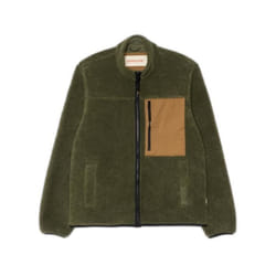 Veste courte en peluche avec poche poitrine contrastée Revolution