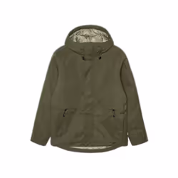 Veste imperméable courte à capuche avec poches zippées Revolution