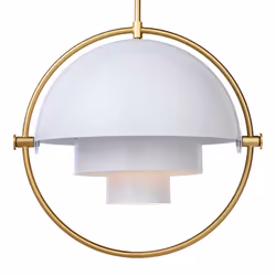 GUBI Multi-Lite, Laiton, Blanc