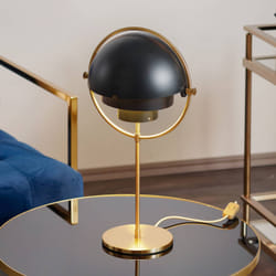 GUBI Multi-Lite lampe de table Noir, Laiton