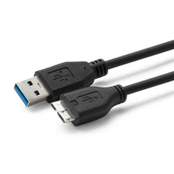 Microconnect USB 3.0, A-B Micro, 1m câble USB USB 3.2 Gen 1 (3.1 Gen 1) USB A Micro-USB B Noir