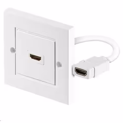 Microconnect HDMWALL1, HDMI, Blanc, Plastique, 60 g, 172 mm, 157 mm