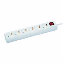 Microconnect GRU006W, 1,8 m, Intérieure, Type F, Type F, Blanc, 6 sortie(s) CA