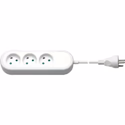 Microconnect GRU0033WDK, 3 m, Intérieure, Type K, Type K, Blanc, 3 sortie(s) CA