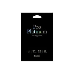 Canon Papier photo professionnel Platinum 4 × 6 po (10 × 15 cm) PT-101 - 20 feuilles