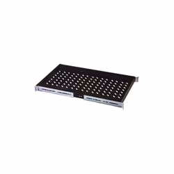 Digitus Étagère pour montage fixe dans les armoires de 483 mm (19 po), Noir, 100 kg, 1U, Chine, 48,3 cm (19"), 483 mm