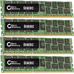 CoreParts 32GB DDR3 1333MHz ECC/REG, 32 Go, 4 x 8 Go, DDR3, 1333 MHz, Vert