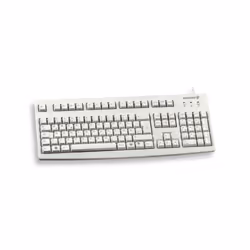 CHERRY G83-6105, Taille réelle (100 %), Avec fil, USB, QWERTZ, Gris