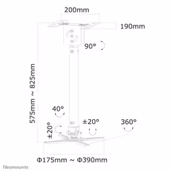 Neomounts support plafond projecteur - Vue supplémentaire 7