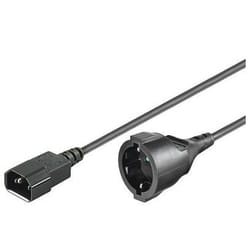 Microconnect PE130150 câble électrique Noir 1,5 m Coupleur C14