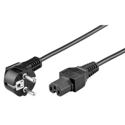 Microconnect IEC320 - C15, 2m Noir Coupleur C15