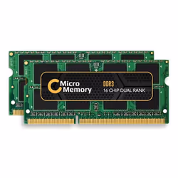 CoreParts 8GB DDR3 1066MHz SO-DIMM, 8 Go, 2 x 4 Go, DDR3, 1066 MHz, 204-pin SO-DIMM, Vert