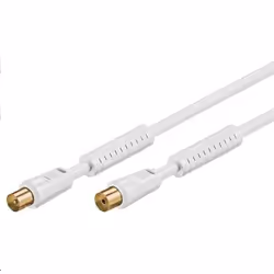 Microconnect COAX010WHQ, 10 m, Blanc