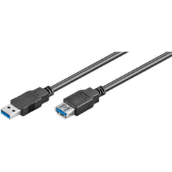 Microconnect USB3.0AAF5B câble USB 5 m USB 3.2 Gen 1 (3.1 Gen 1) USB A Noir