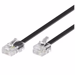 Microconnect MPK463S, 15 m, RJ11, RJ45, Transparent, Mâle, Mâle