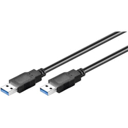 Microconnect USB3.0, M/M, 2m câble USB USB 3.2 Gen 1 (3.1 Gen 1) USB A Noir