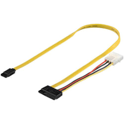 Microconnect PI17147 câble SATA 0,5 m SATA 7-pin SATA 7-pin + 15-pin Multicolore