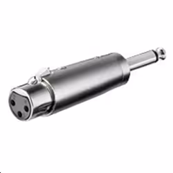 Microconnect XLRFJ, XLR (3-pin), 6.35 mm (2-pin, mono), Argent
