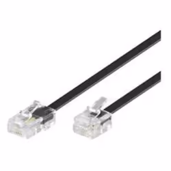 Microconnect MPK456S, 6 m, RJ11, RJ45, Noir, Mâle, Mâle