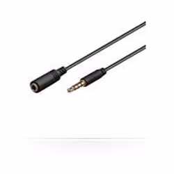 Microconnect 3.5mm - 3.5mm, 1.0m, 3,5mm, Mâle, 3,5mm, Femelle, 1 m, Noir