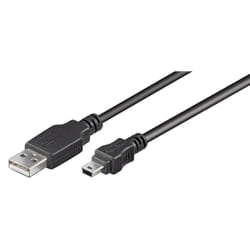 Microconnect 3m USB A - mini B m/m câble USB USB 2.0 Mini-USB B Noir