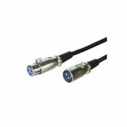 Microconnect XLRMF1, 1 m, Noir, XLR, XLR, Mâle/Femelle, 86 g
