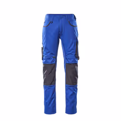 MASCOT 13079-230-11010, Pantalons, unisexe, Noir, Bleu, Coton, Polyester, 205 g/m², 50%