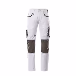 MASCOT 13079-230-0618, Pantalons, unisexe, Anthracite, Blanc, Coton, Polyester, 205 g/m², 50%