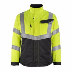 MASCOT 15509-860-1709, Veste, Homme, Noir, Jaune, XL, Coton, Polyester, 290 g/m²