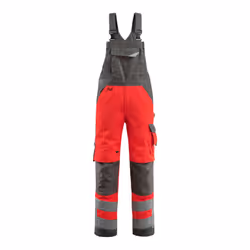 MASCOT Newcastle, Combinaison, unisexe, Anthracite, Rouge, Coton, Polyester, 290 g/m², 35%