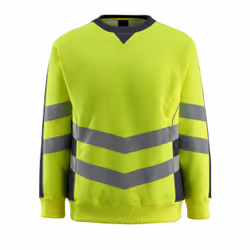 MASCOT 50126-932-17010, Chemise, Homme, Noir, Jaune, S, Coton, Polyester, 310 g/m²