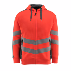 MASCOT 50138 – 932 – 22218, Veste, unisexe, Anthracite, Rouge, M, OEKO-TEX® STANDARD 100 EN ISO 20471 - class 2 (S) EN ISO 20 ...