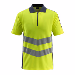 MASCOT 50130-933-17010, Chemise, unisexe, Marine, Jaune, S, Chine, OEKO-TEX® STANDARD 100 EN ISO 20471 - class 2 Hi-Vis Group ...