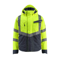 MASCOT 15535-231-17010 Winter Jacket Veste S Marine, Jaune