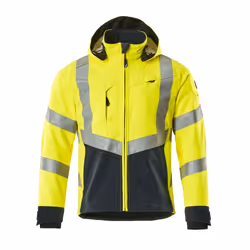 MASCOT 15502-246-17010, Veste, Homme, Marine, Jaune, S, Polyester, 360 g/m²