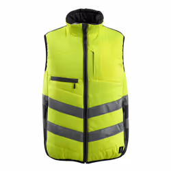 MASCOT 15565-249-1709-3XL, Veste, unisexe, Noir, Jaune, 3XL, Polyester, 365 g/m²