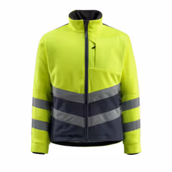 MASCOT 15503-259-17010, Veste, Homme, Marine, Jaune, S, Polyester, 345 g/m²