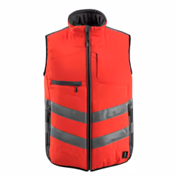 MASCOT 15565-249-22218, Veste, Homme, Noir, Rouge, L, Polyester, 365 g/m²